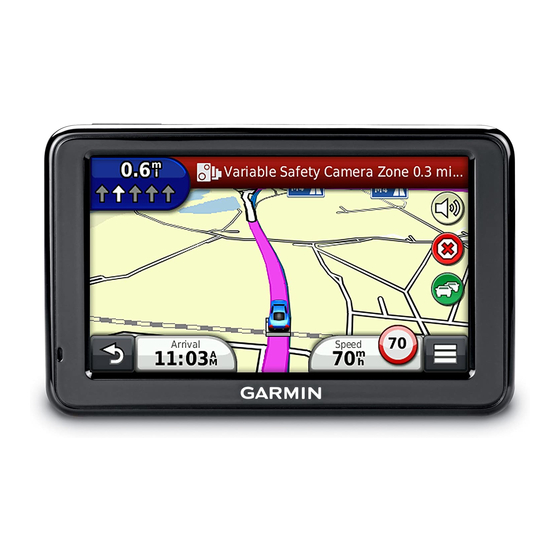 Garmin nuvi 2555 Quick Start Manual
