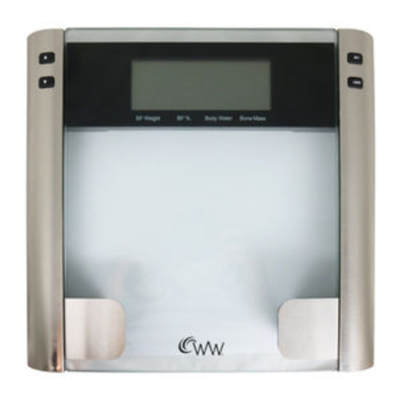 Conair Weight Watchers Instructions For Use Manual