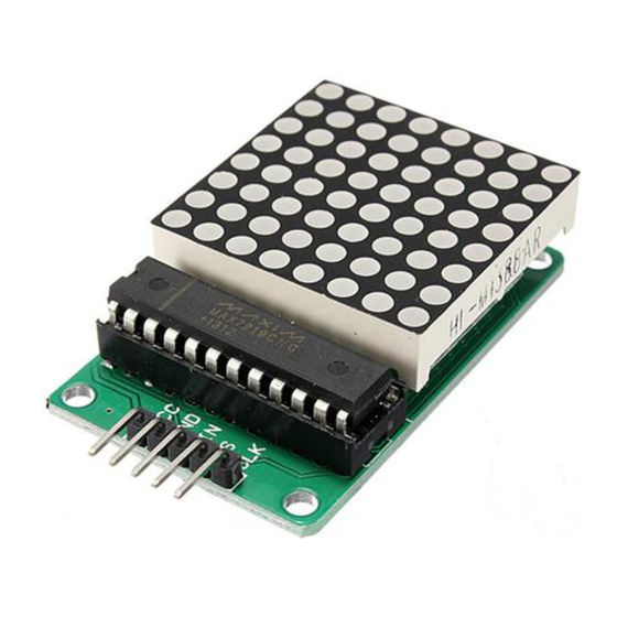 Handson Technology MAX7218 User Manual