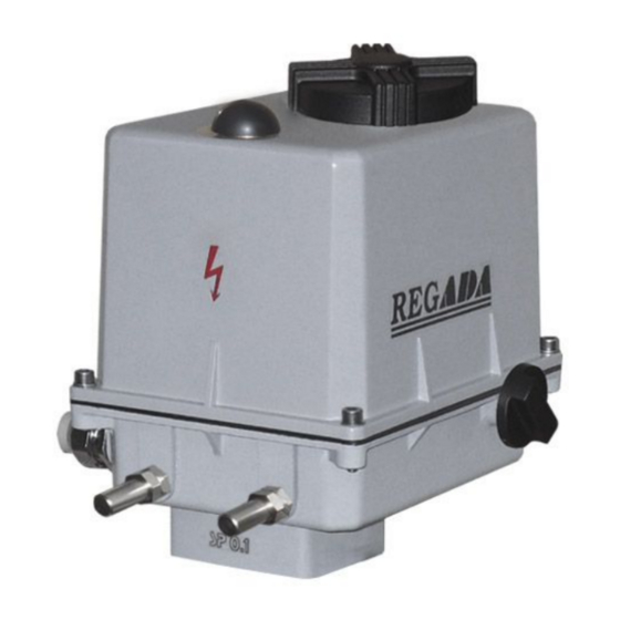 Regada SP 0.1 Installation, Service And Maintenance Instructions