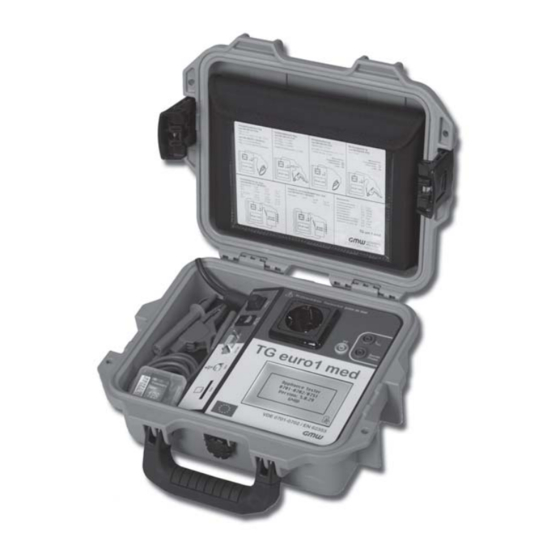 GMW TG uni 1 Operating Manual
