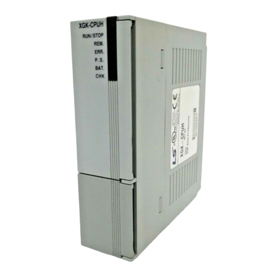 LS Industrial Systems XGK Series Manual