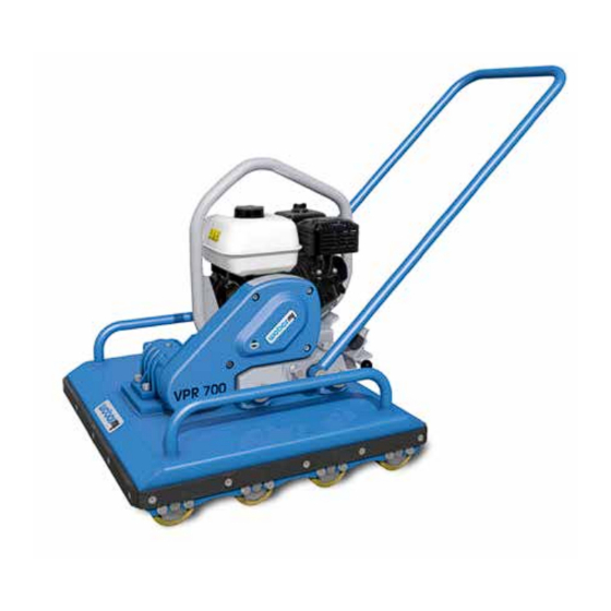 Weber mt VPR 700 Operating And Maintenance Manual