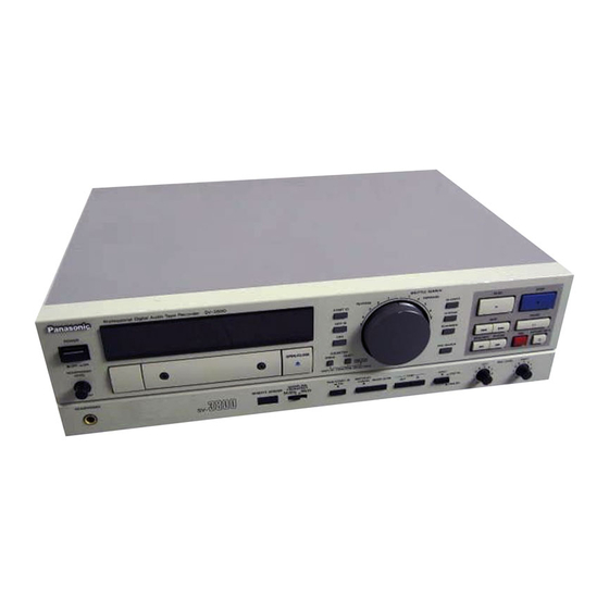 Panasonic SV-3800 Operating Instructions Manual