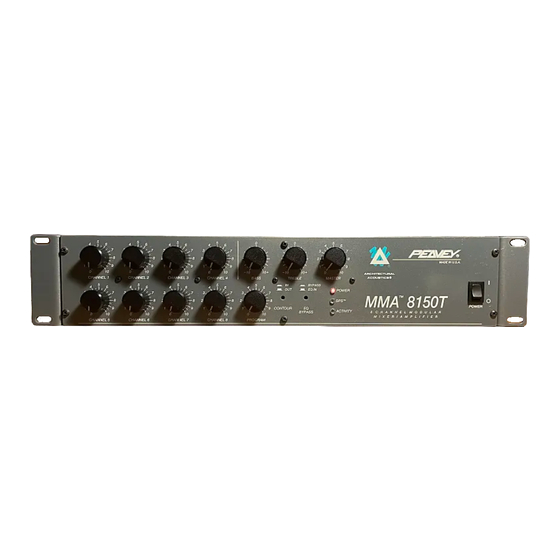 Peavey MMA 835T Operating Manual