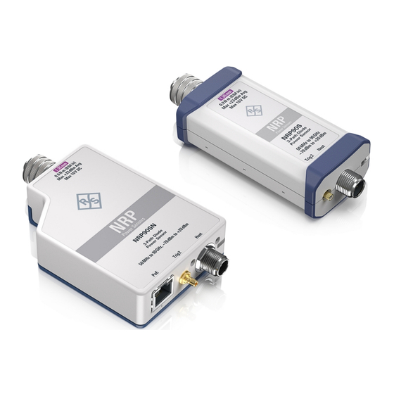 Rohde & Schwarz R&S NRP S Series User Manual