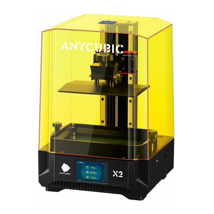 Anycubic Photon Mono X2 Manual
