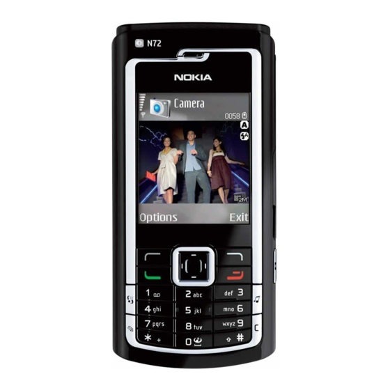 Nokia N72 Quick Start Manual