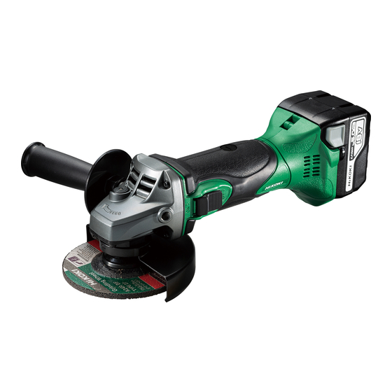HIKOKI G18DSL Cordless Disc Grinder Manuals