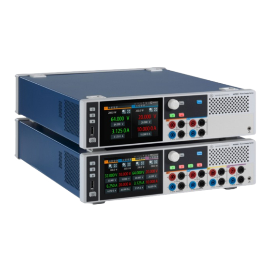 Rohde & Schwarz NGP800 Series User Manual