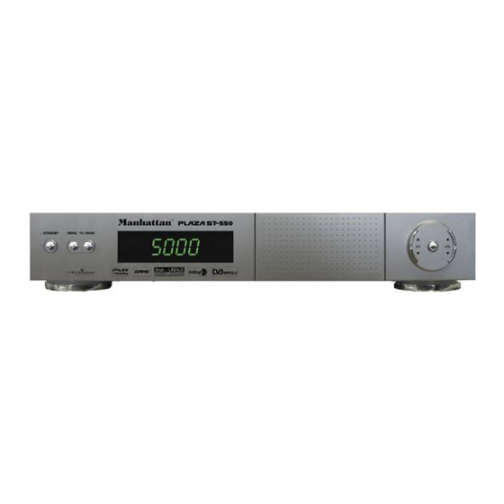 User Manuals: Manhattan Plaza ST 250 Satellite Receiver