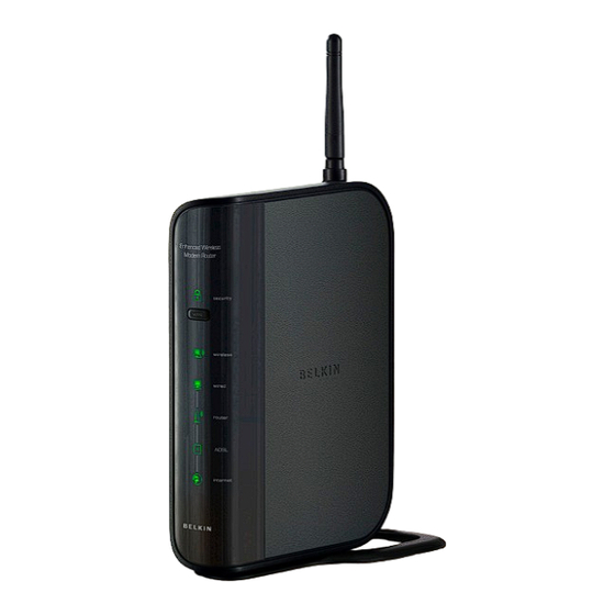 Belkin Enhanced Wireless Modem Router User Manual