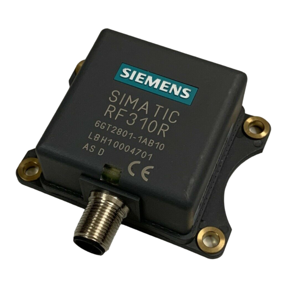 Siemens SIMATIC RF300 System Manual