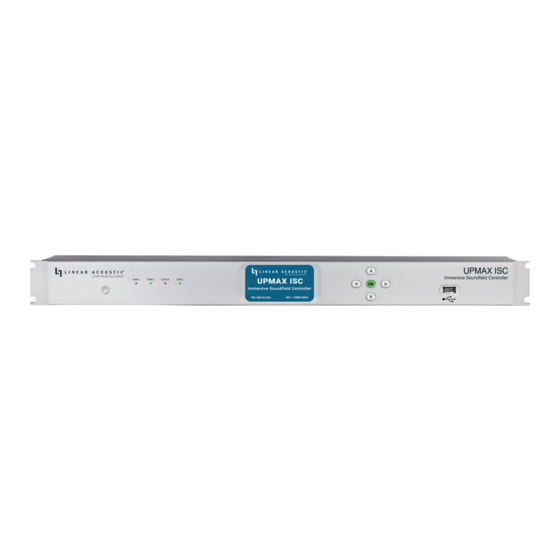 Linear Acoustic UPMAX ISC Manual