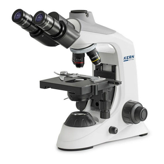 KERN Optics OBE 121 User Instructions