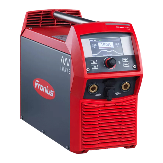 Fronius iWave 190i Quick Start Manual