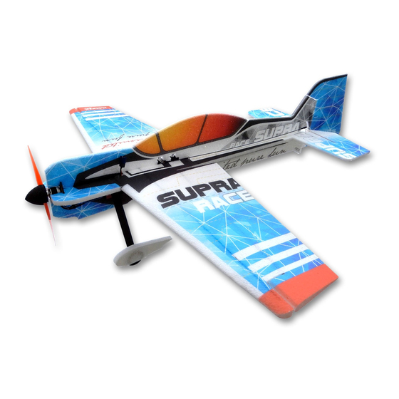 Hacker SUPRA RACE ARF RC Aircraft Kit Manuals