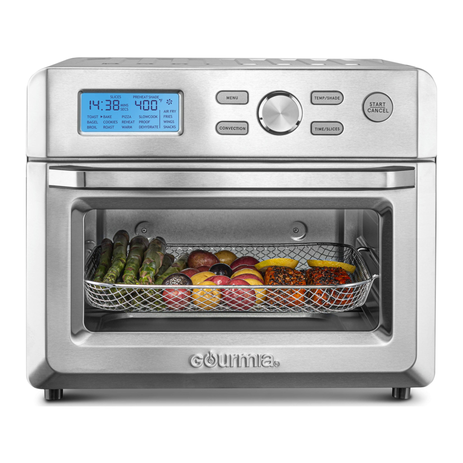 Gourmia GTF7600 - Digital Air Fryer Oven Manual