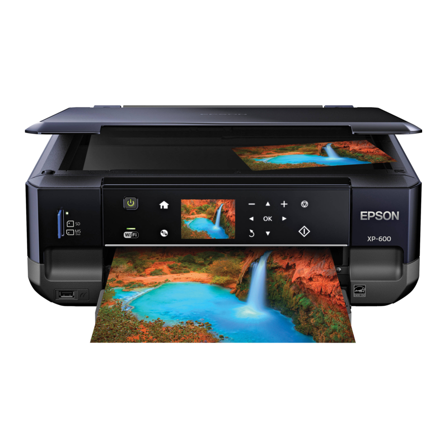 Epson Small-in-One XP-600 - Printer Manual