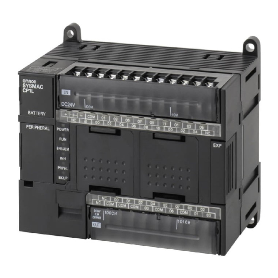 Omron CP1L-M30D Series Programming Manual