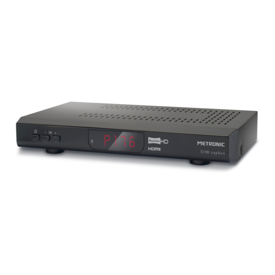 Metronic ZAPBOX HD DVB-T2 Specification