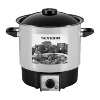 Severin Preserving and Party Cooker Instructions For Use Manual