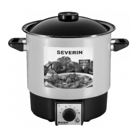 Severin Preserving and Party Cooker Manuals