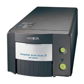 Minolta DiMAGE Scan Dual III AF-2840 Manuals