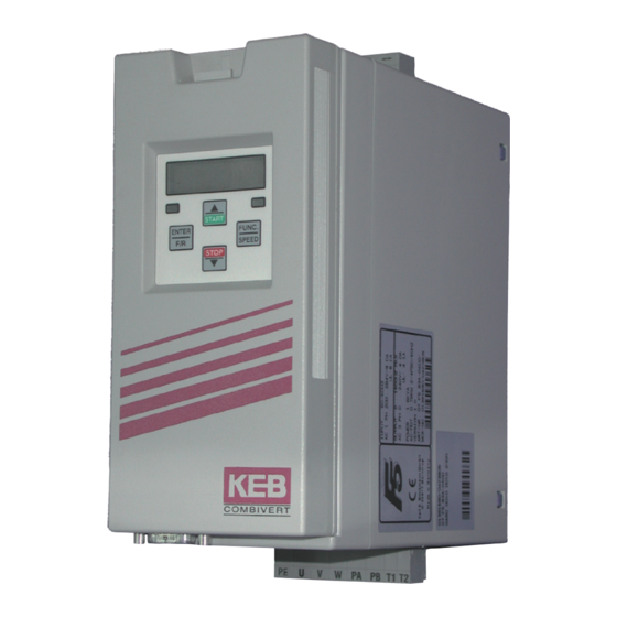 KEB COMBIVERT F5 Servo Installation Manual