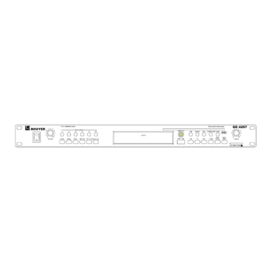 Bouyer GE 4267 Manual