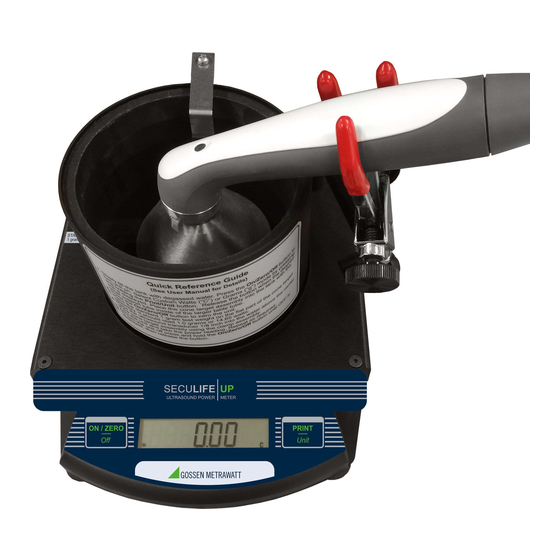 Gossen MetraWatt SECULIFE UP Operating Manual