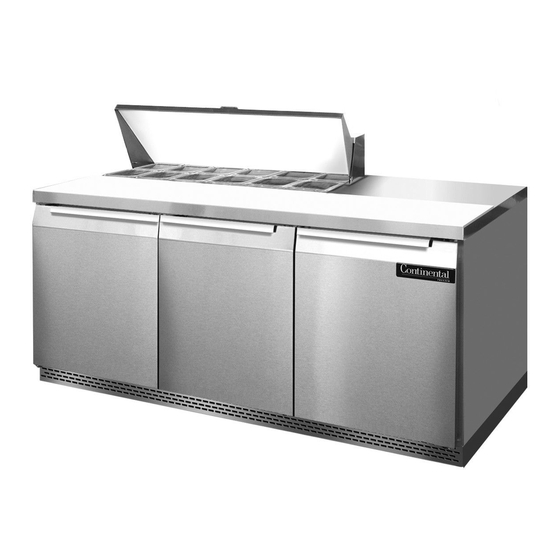 Continental Refrigerator SW27-8-FB Specifications
