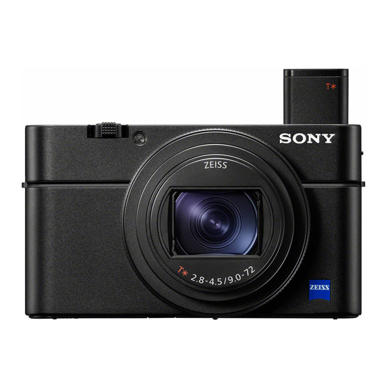Sony Cyber-shot RX100 VII Manuals