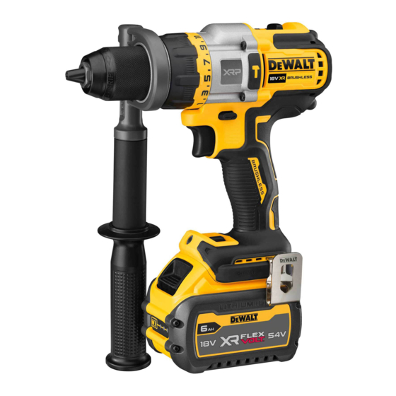 DeWalt XR LI-ION DCD999N Original Instructions Manual