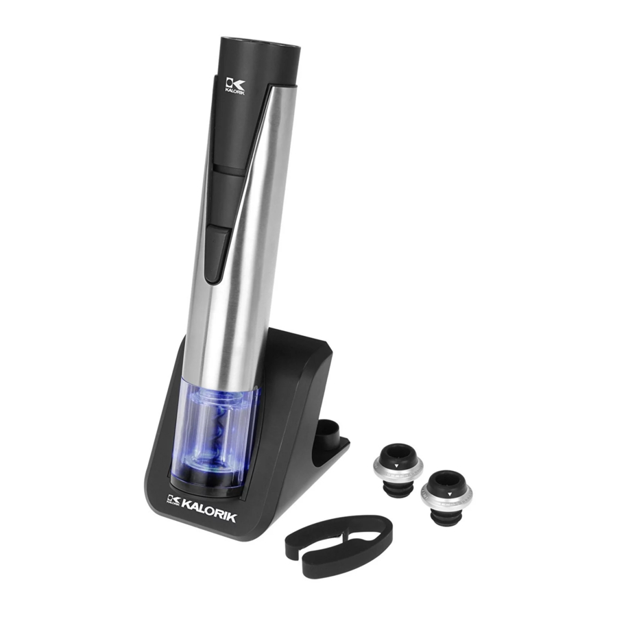Kalorik CKS 40792 - 2-in-1 Electric Wine Opener And Preserver Manual