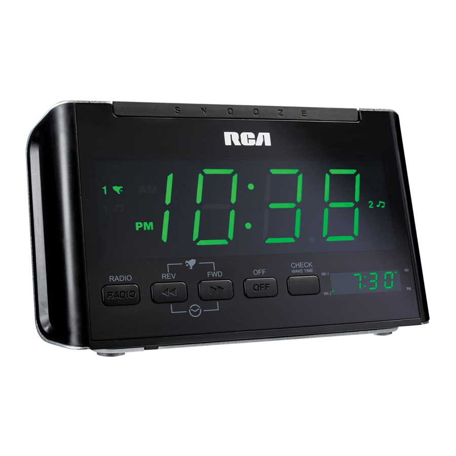 RCA RC40 - AM/FM Clock Radio User Manual