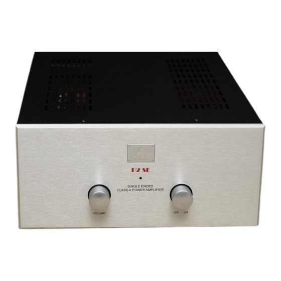 Audio Note P2SE User Manual