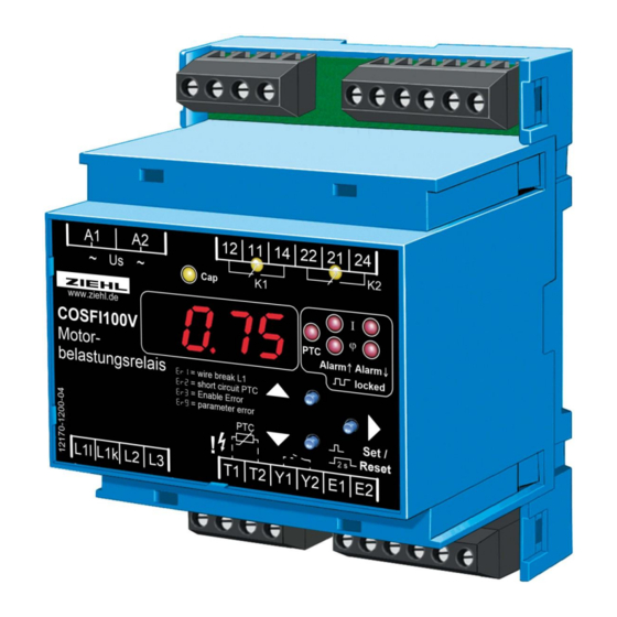 ZIEHL COSFI100V Motor Load Relay Manuals