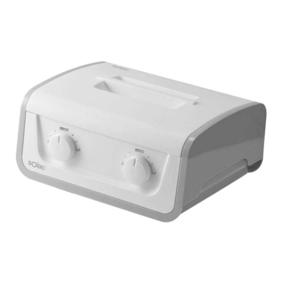 SOLAC EPIL PRO WAX Instructions For Use Manual