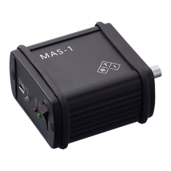 RTI MAS-1 User Manual