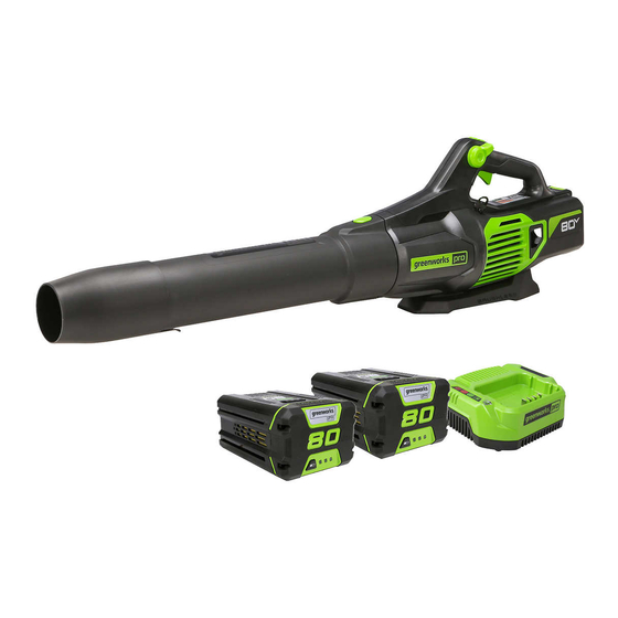 GreenWorks Pro BLB482 Operator's Manual