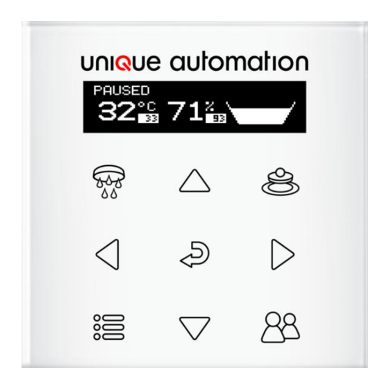 Unique Automation bathomatic User Manual