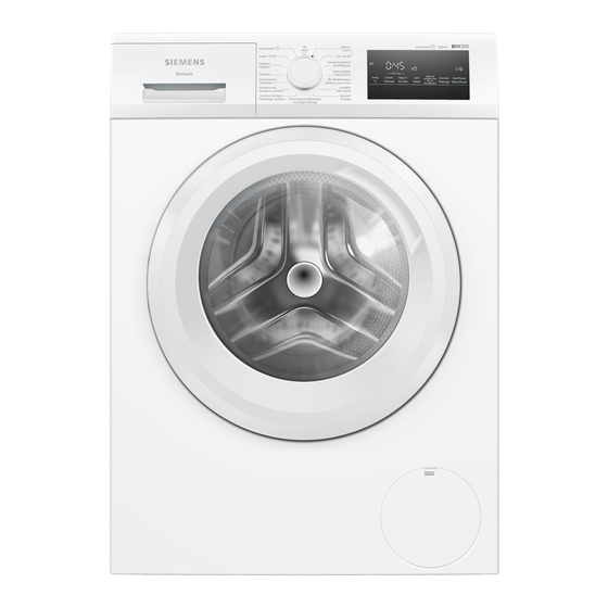 Siemens WM14N2E4FG User Manual And Installation Instructions