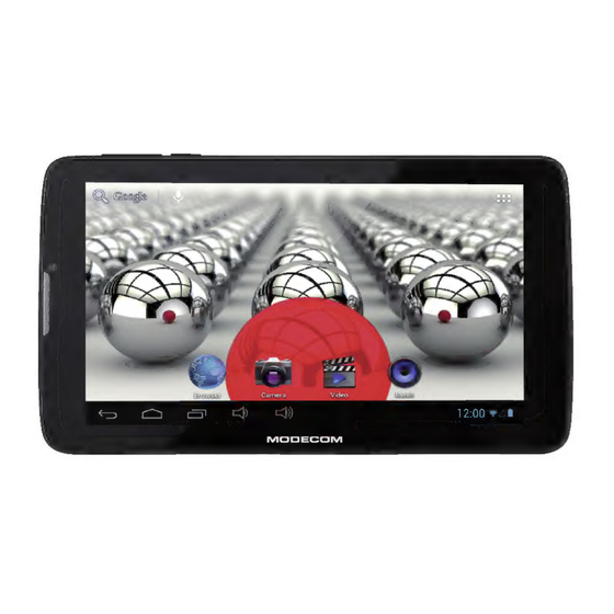 Modecom freetab 7004 HD+ X2 3G+ DUAL Quick Start Manual