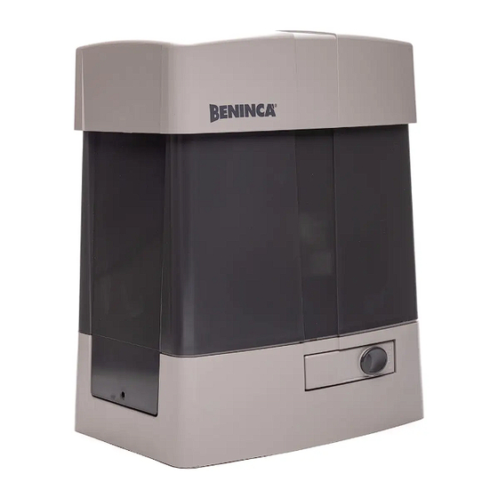 Beninca BULL 1524SE Manual