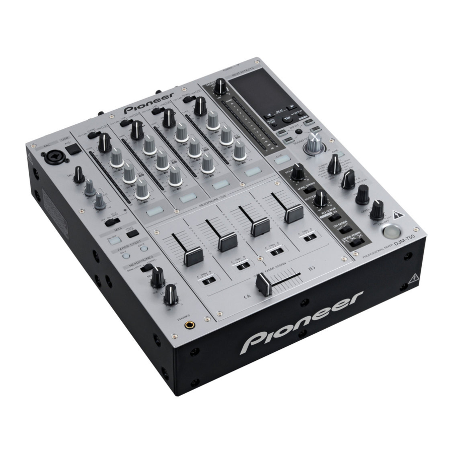 Pioneer DJM-750 Manual