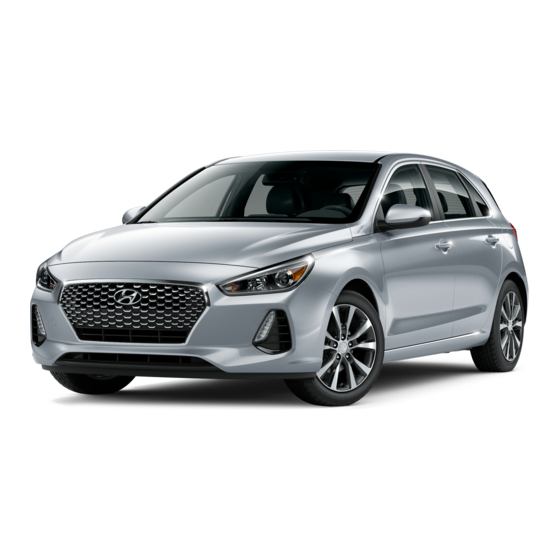 Hyundai ELANTRA GT Quick Reference Manual