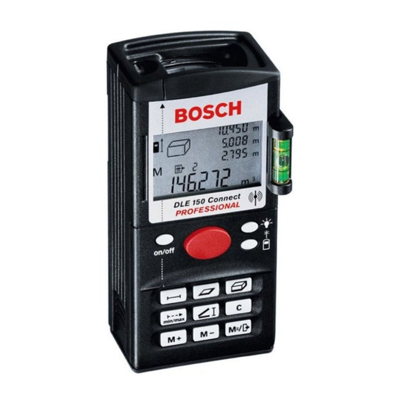 Bosch DLE 150 Connect PROFESSIONAL Operating Instructions Manual