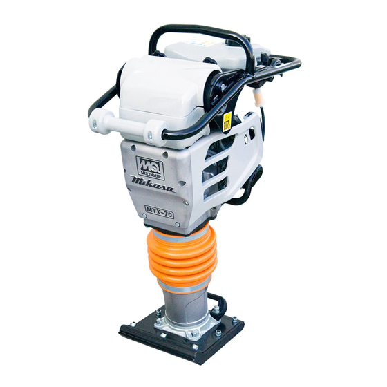 MULTIQUIP Mikasa Series Operation And Parts Manual