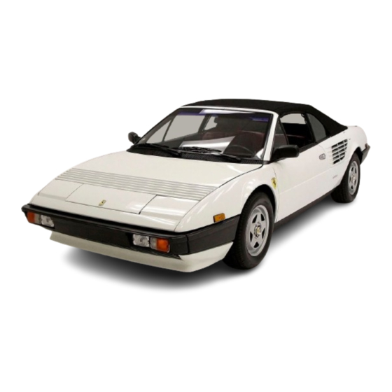 Ferrari Mondial Cabriolet Owner's Manual
